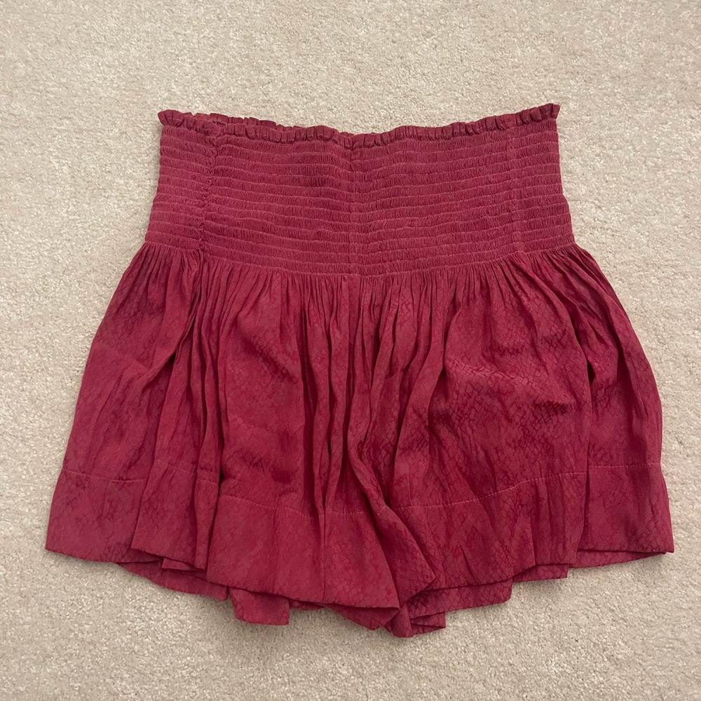 Koch Pink High-Waisted Shorts